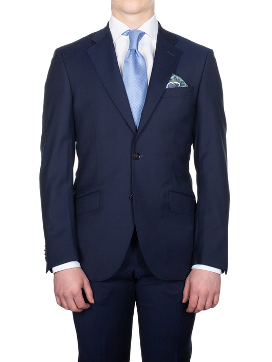 LOUIS COPELAND Plain 2 Piece Suit Blue