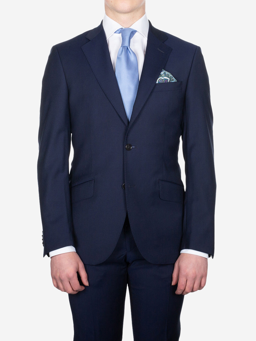 Plain 2 Piece Suit Blue