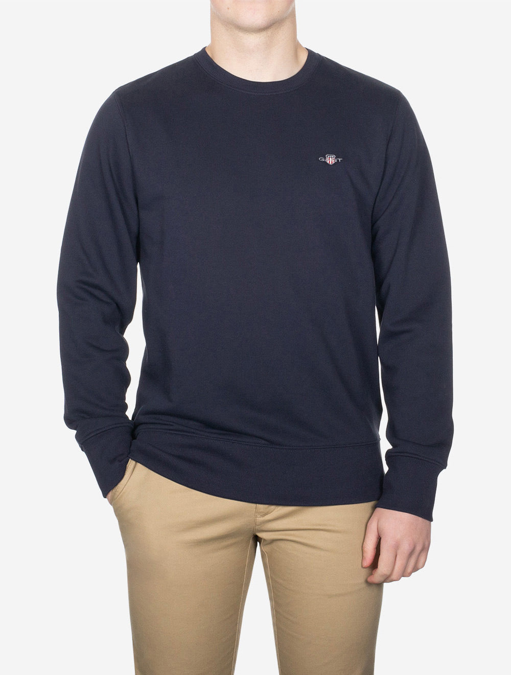 Regular Shield Crew Neck Sweatshirt Evening Blue