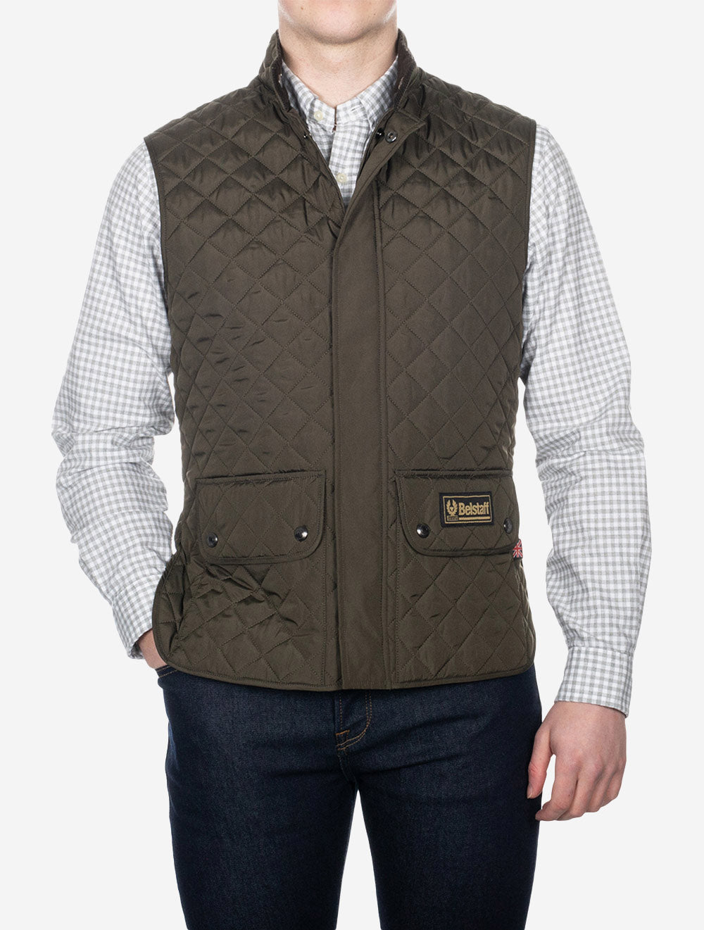 Waistcoat Gilet Faded Olive