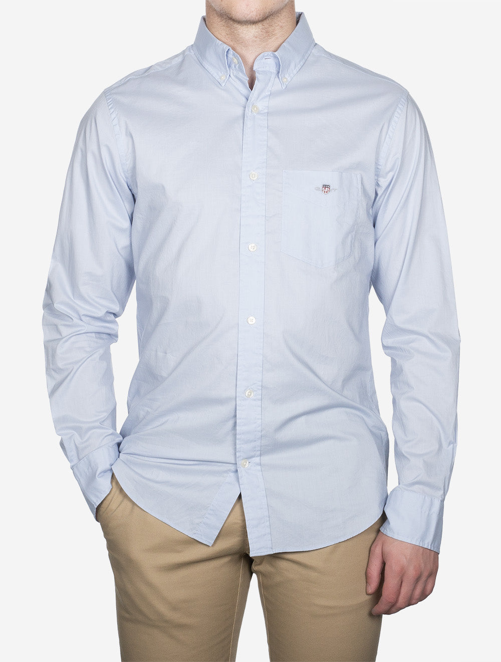 Regular Fit Classic Poplin Shirt Light Blue