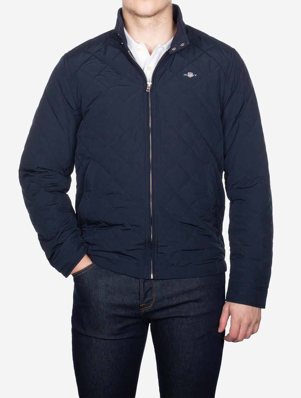 Quilted Windcheater Jacket  Evening Blue