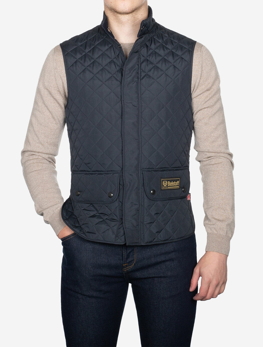 Belstaff Waistcoat Gilet Dark Navy AI1