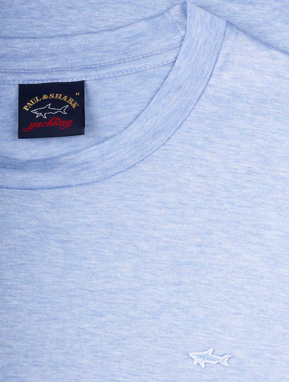 T-Shirt With Shark Badge Blue