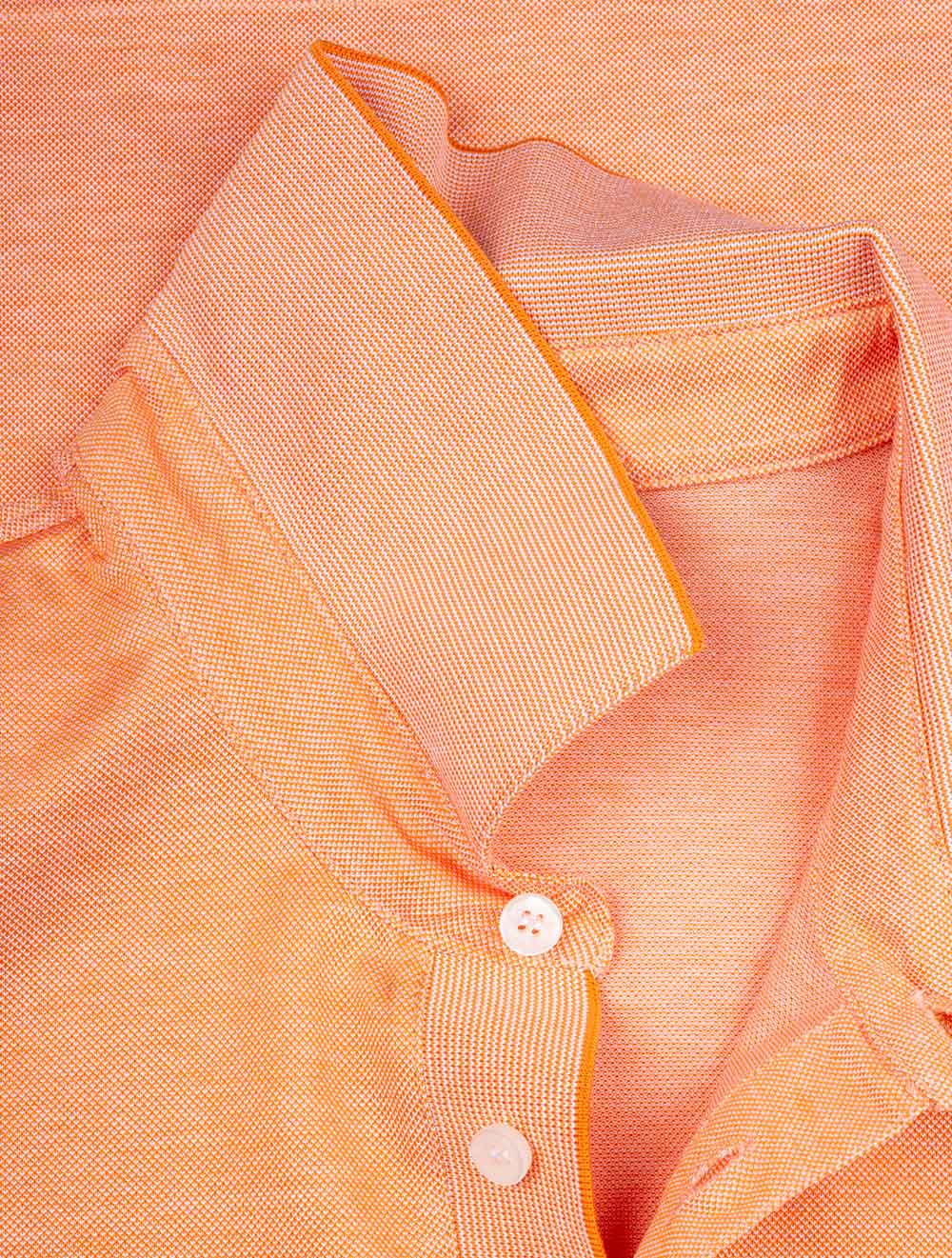 Piqué Polo Shirt Dark Orange