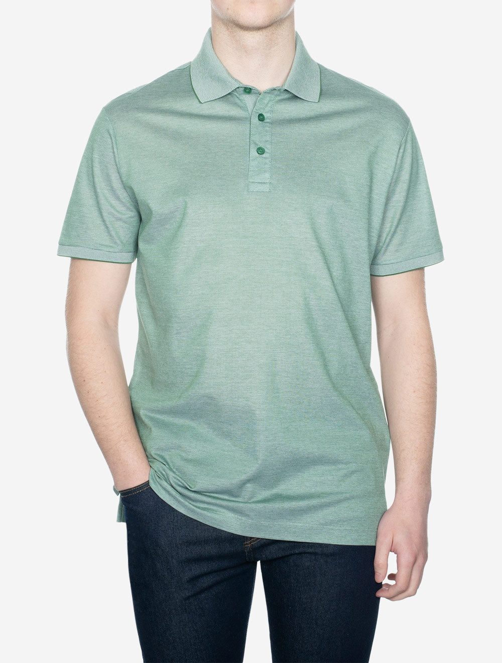 Piqué Polo Shirt Sage Green