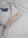 Summer Wool Half Zip Sweater Grey