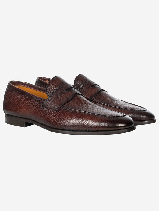 MAGNANNI Penny Loafer Leather Brown