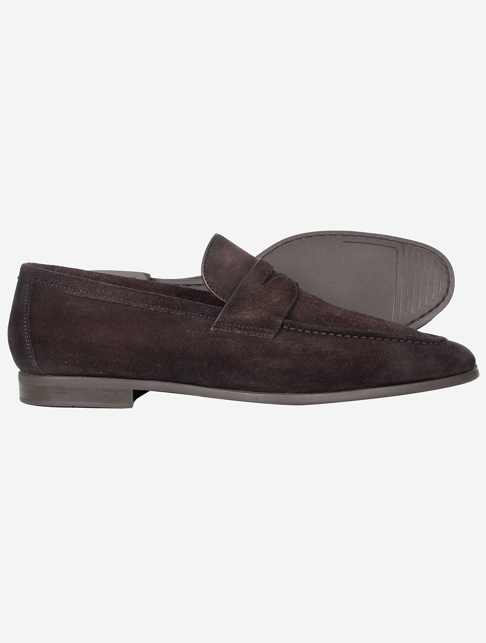 Magnanni Penny Loafer Suede Brown High Quality Casual Men's