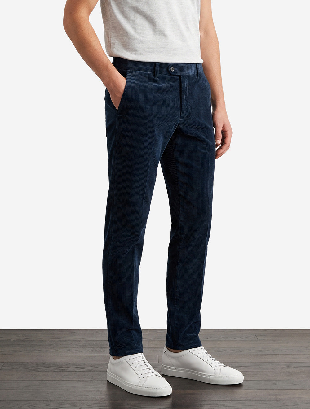 Lynx Organic Cord Trouser in Blue