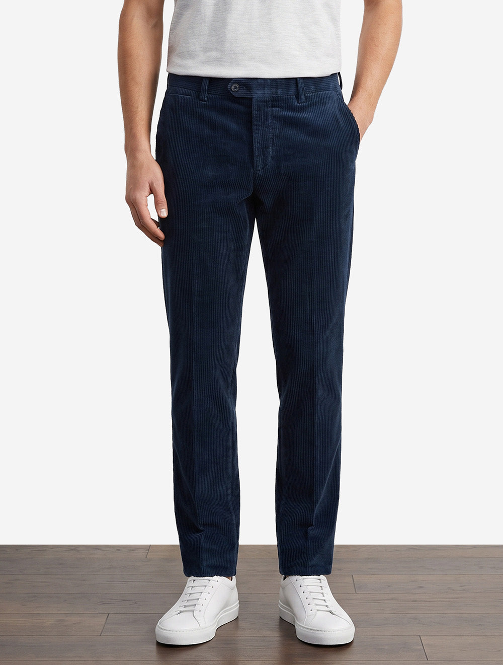 Lynx Organic Cord Trouser in Blue