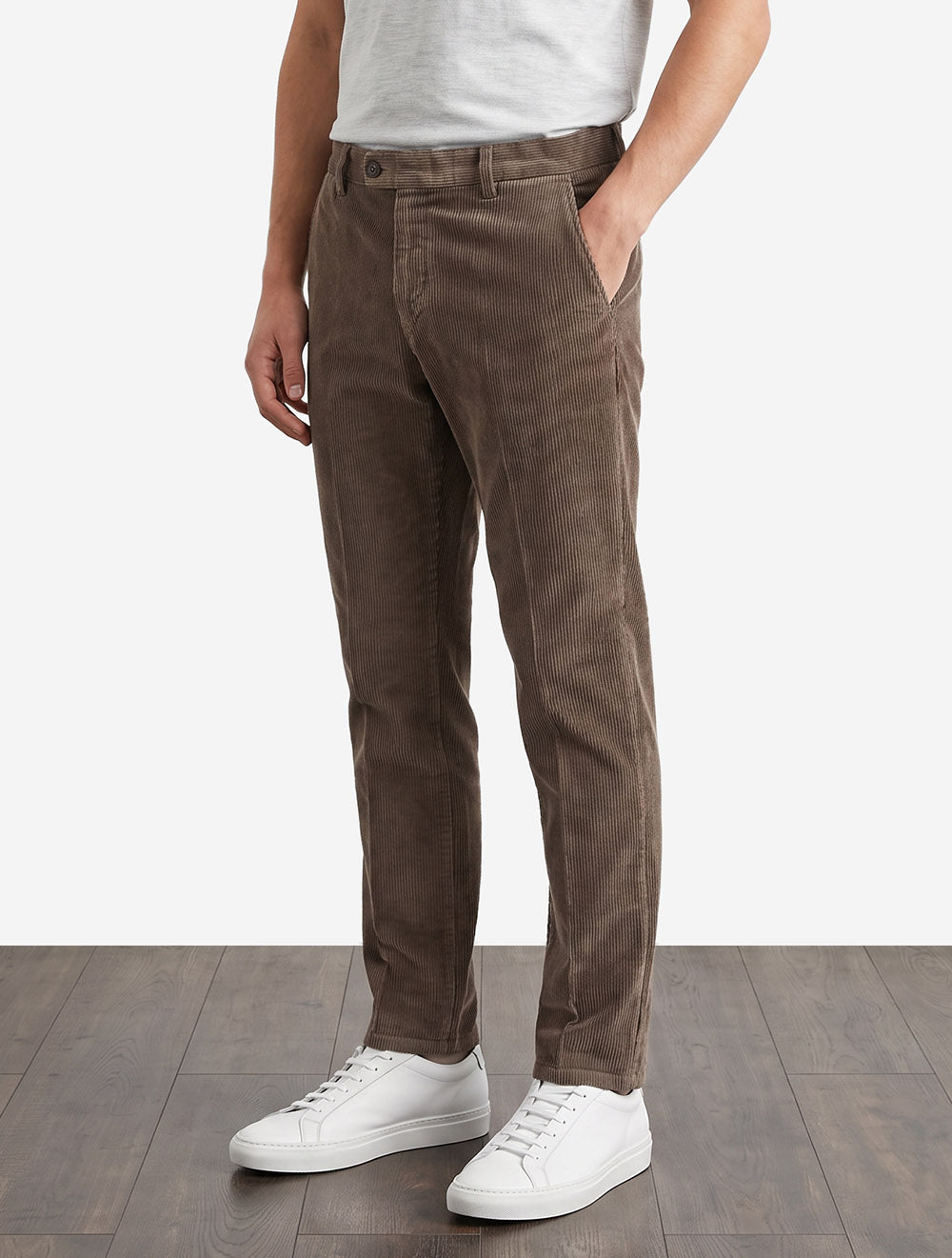 Lynx Organic Cord Trouser in Brown