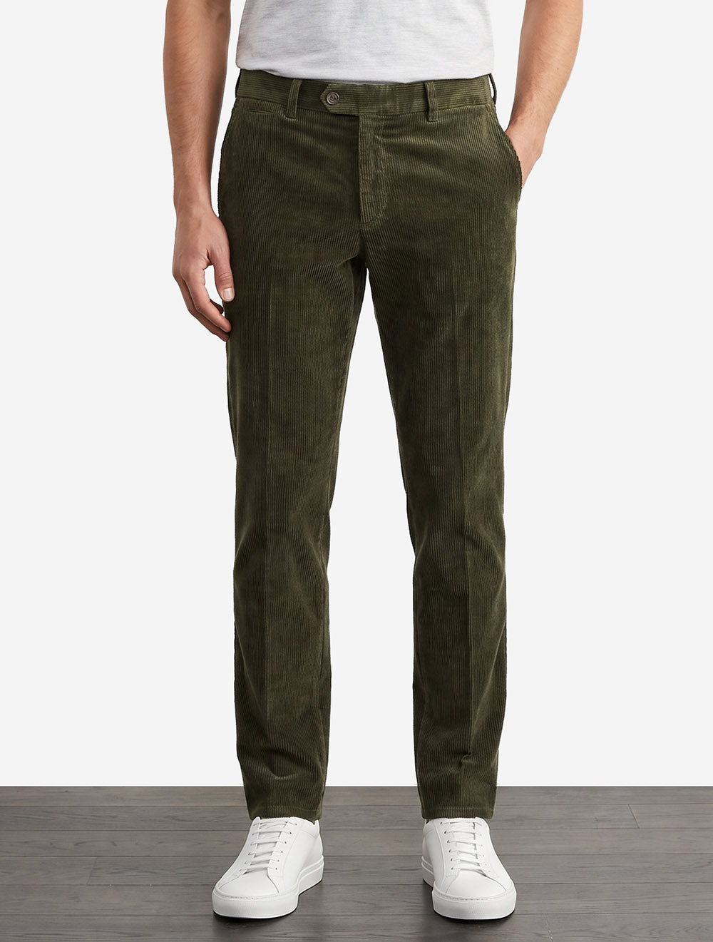 Lynx Organic Cord Trouser in Green