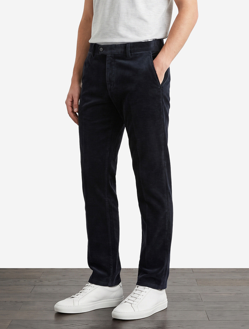 Lynx Organic Cord Trouser in Navy