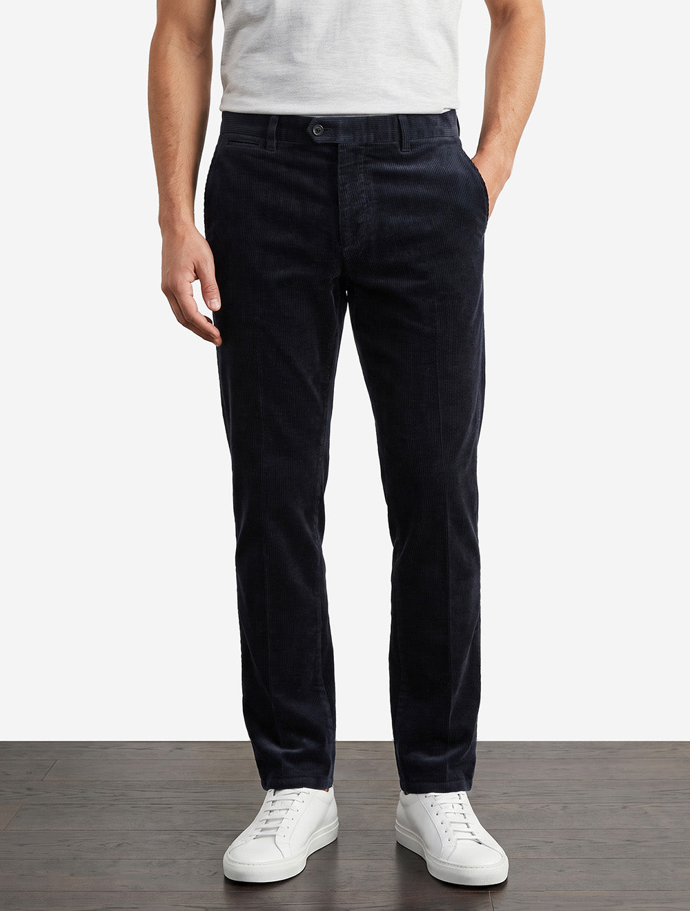 Lynx Organic Cord Trouser in Navy