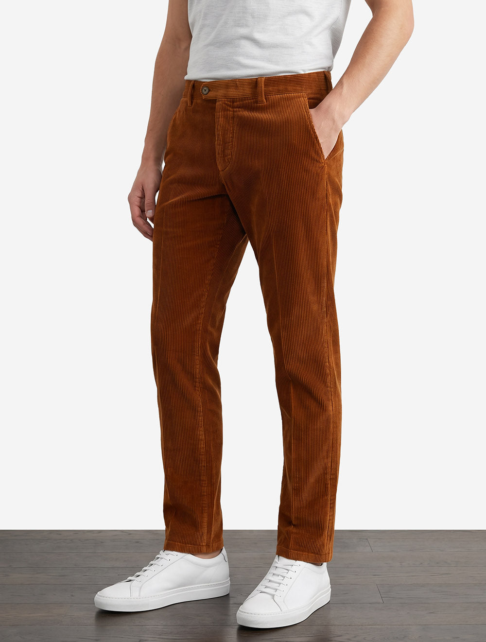 Lynx Organic Cord Trouser in Rust