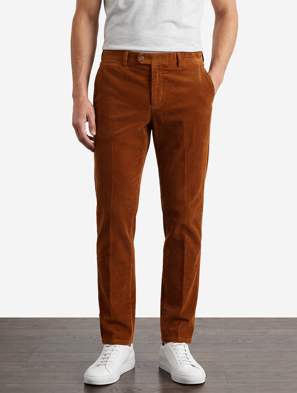 Lynx Organic Cord Trouser in Rust