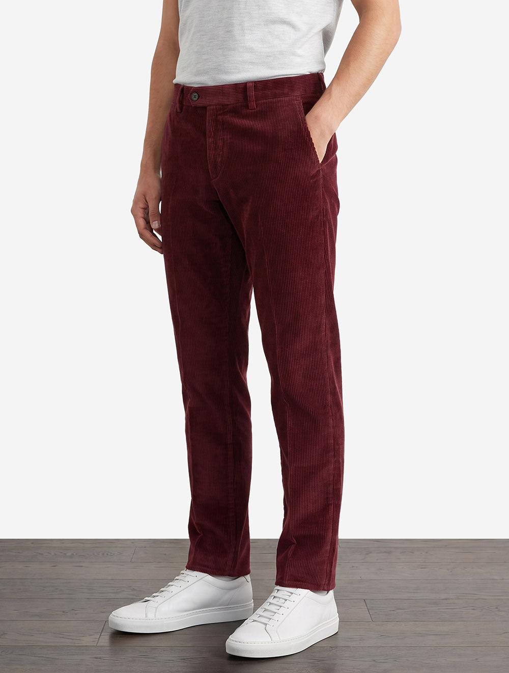 Lynx Organic Cord Trouser in Wine