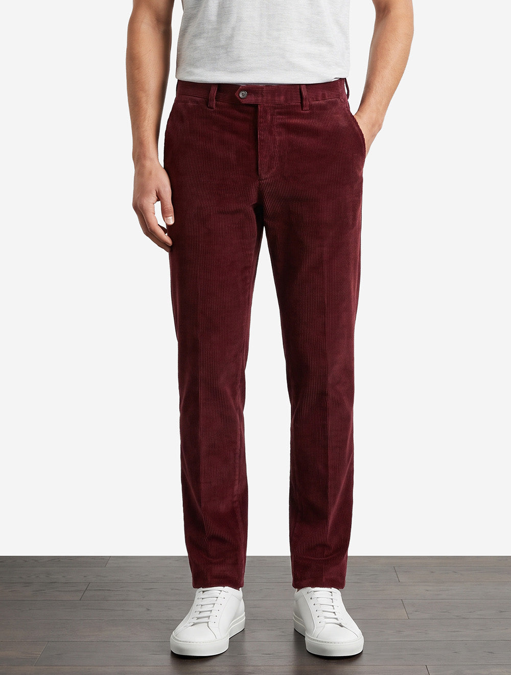 Lynx Organic Cord Trouser in Wine