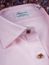 Pattern Inlay Shirt Pink