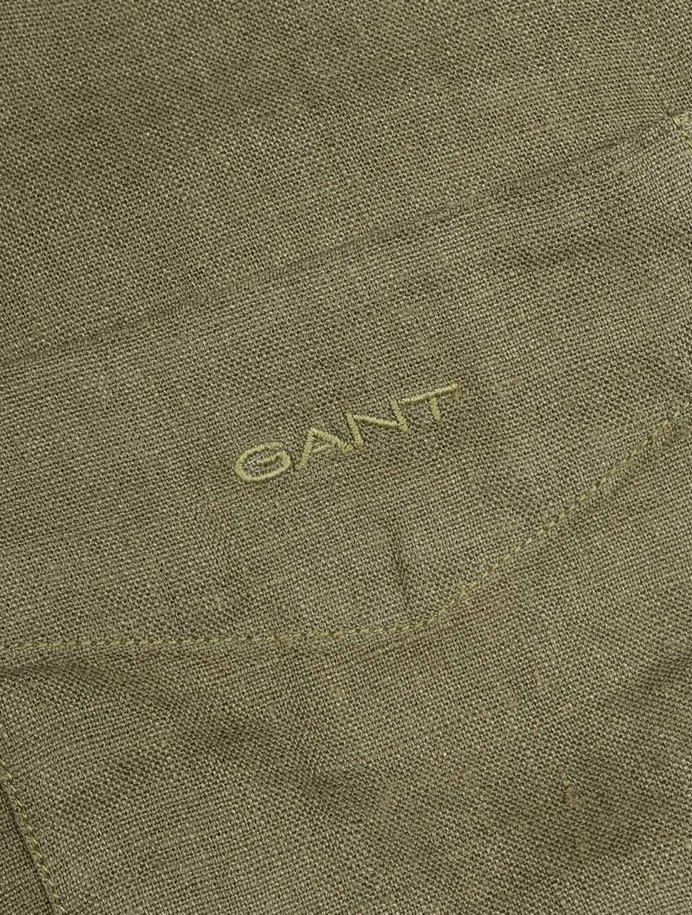Linen Regular Fit Shirt Dry Herb Green