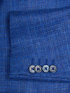 Tela Matt Wool Silk Linen Sports Jacket Blue