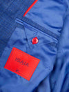 Tela Matt Wool Silk Linen Sports Jacket Blue