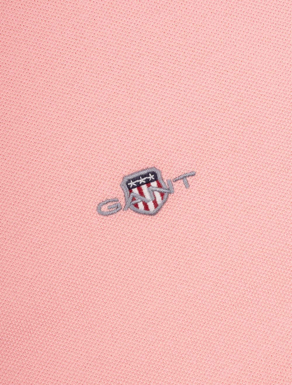 Regular Shield Short Sleeve Piqué Polo Bubbelgum Pink