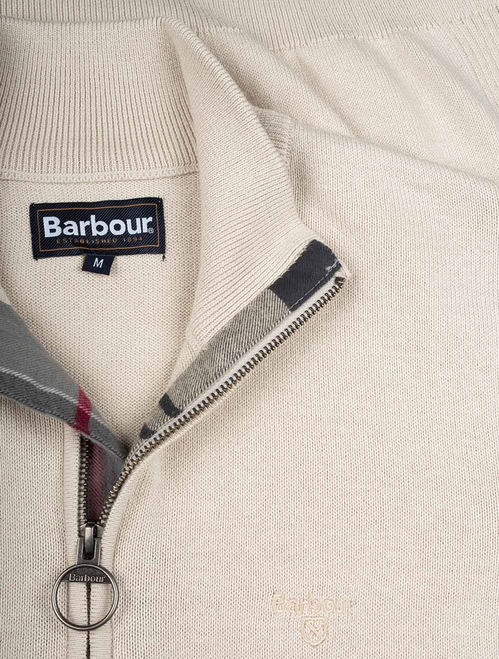 Barbour Half Zip Sweater Mist AI3