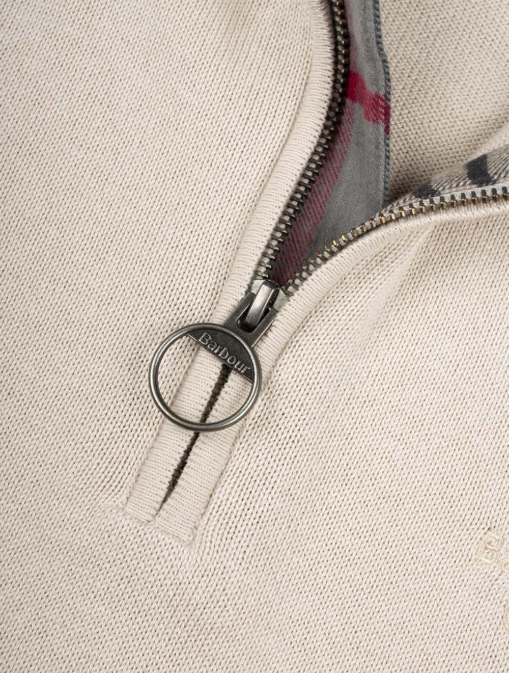 Barbour Half Zip Sweater Mist AI5
