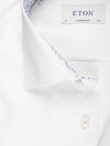 Contemporary Plain With Inlay Formal Shirt White