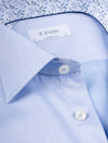 ETON Contemporary Plain W/Inlay Formal Shirt Blue