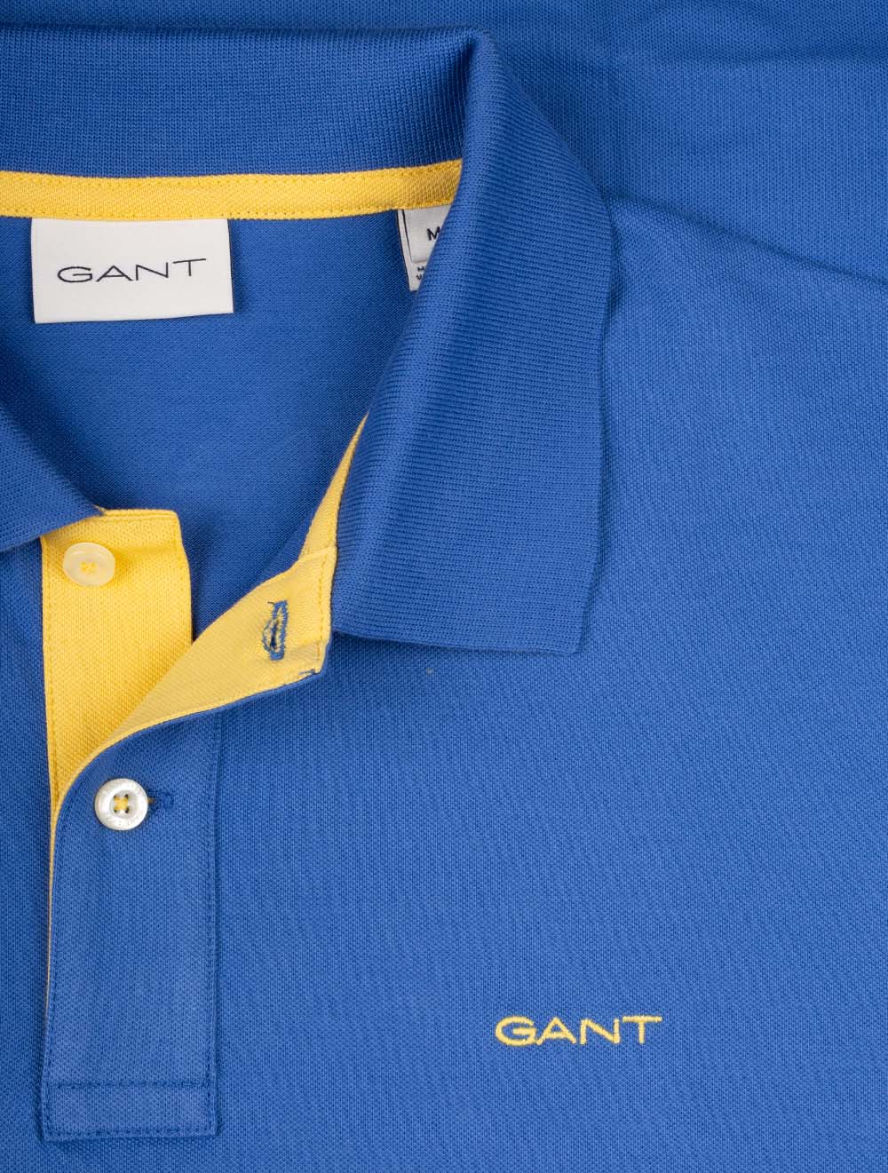 Contrast Piqué Polo Shirt Rich Blue