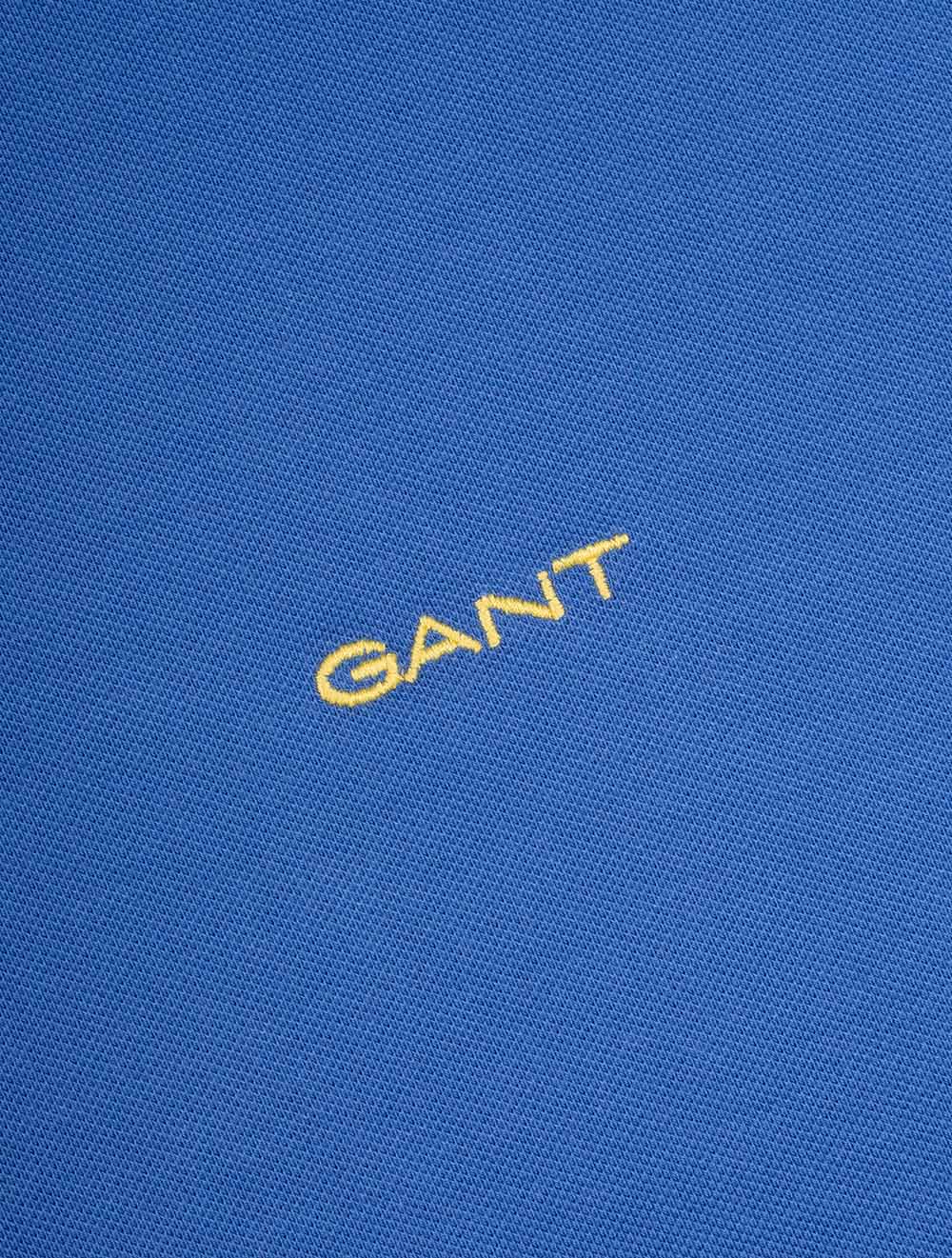 Contrast Piqué Polo Shirt Rich Blue