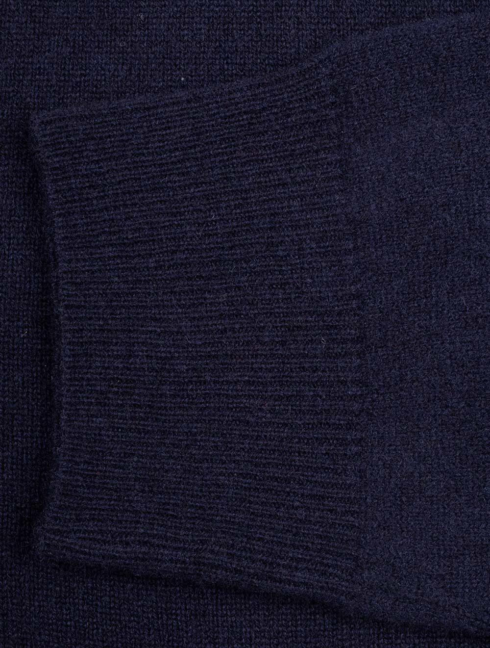 Superfine Lambswool V-Neck Sweater Marine