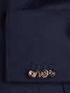 LUBIAM SB Wool And Cashmere Blend Overcoat Navy