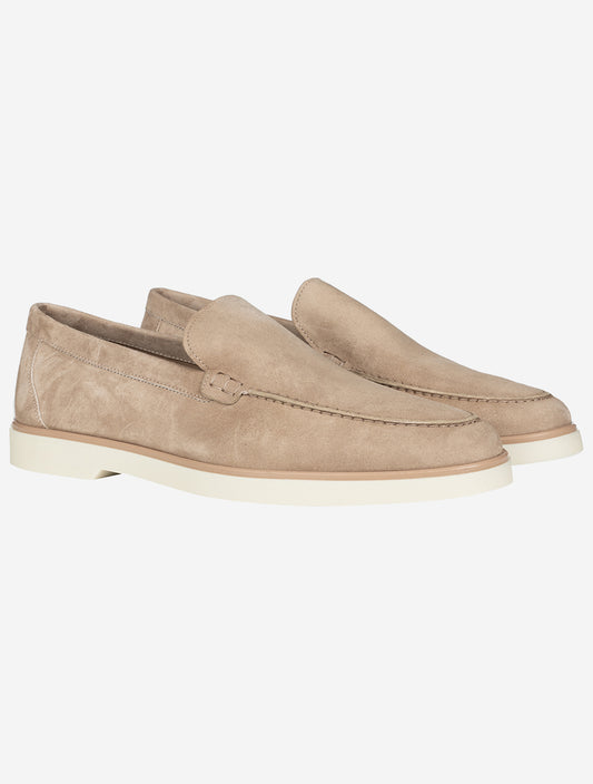 Suede Loafer Taupe