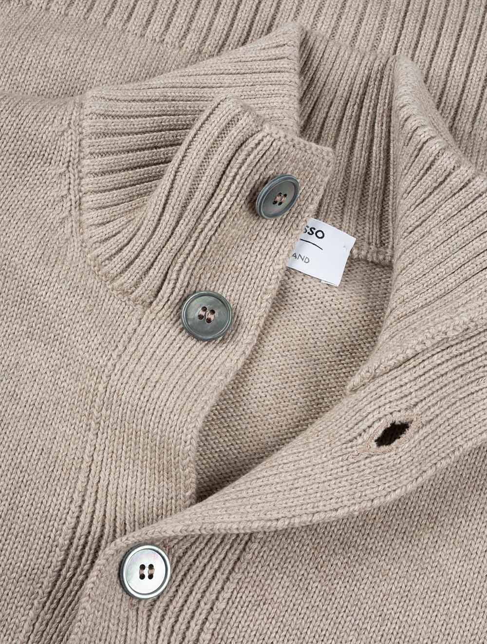 Cardigan boutonné beige