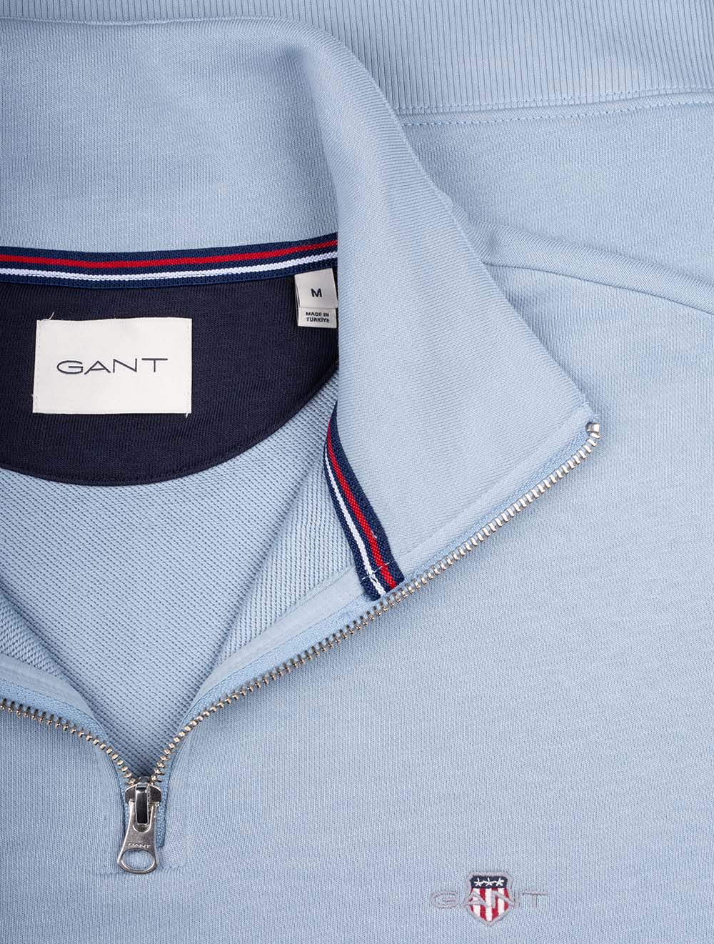 Regular Shield Half Zip Sweat Fresh Blue