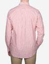 Regular Cotton Linen Stripe Shirt Sunset Pink