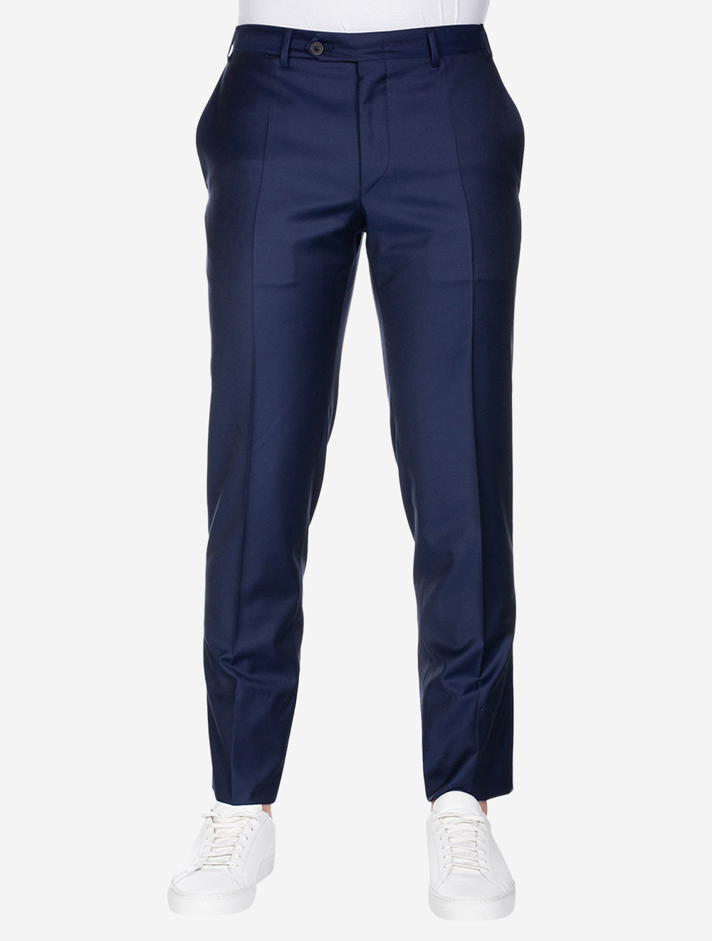 Super 150 Exclusive Wool Trousers Blue