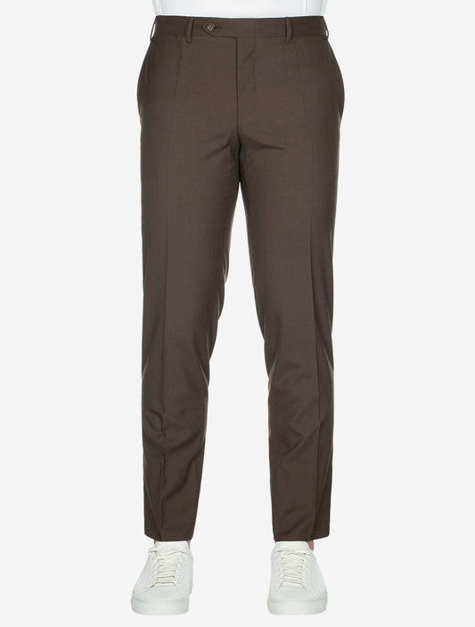 CANALI Wool Trousers Brown