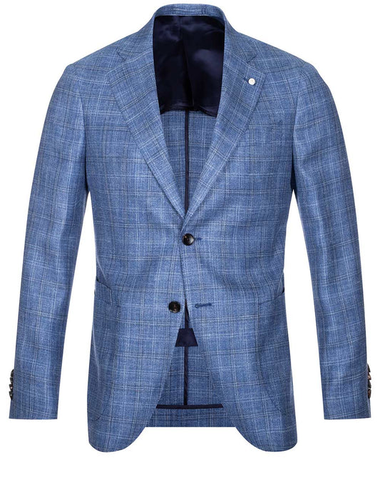 LUBIAM Check Jacket Blue