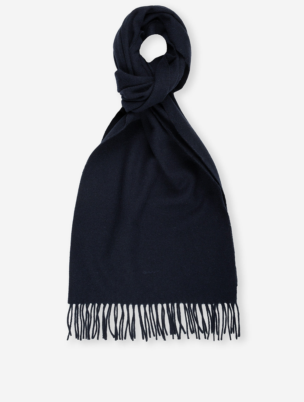 Écharpe en laine bleu soir