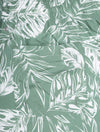 Classic Fit Tropical Leaves Print Shorts Kalamata Green