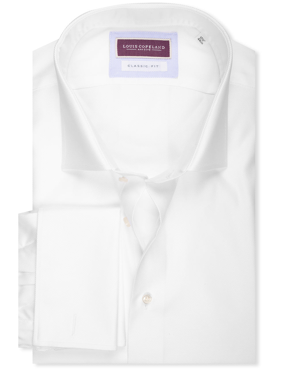Louis Copeland Classic Fit DC Twill Shirt White MI