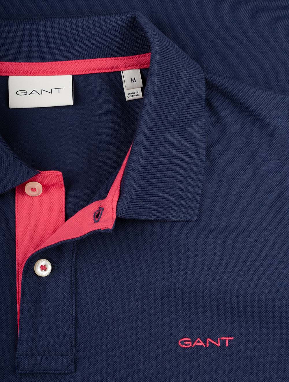 Regular Contrast Piqué Short Sleeve Polo Shirt Persian Blue