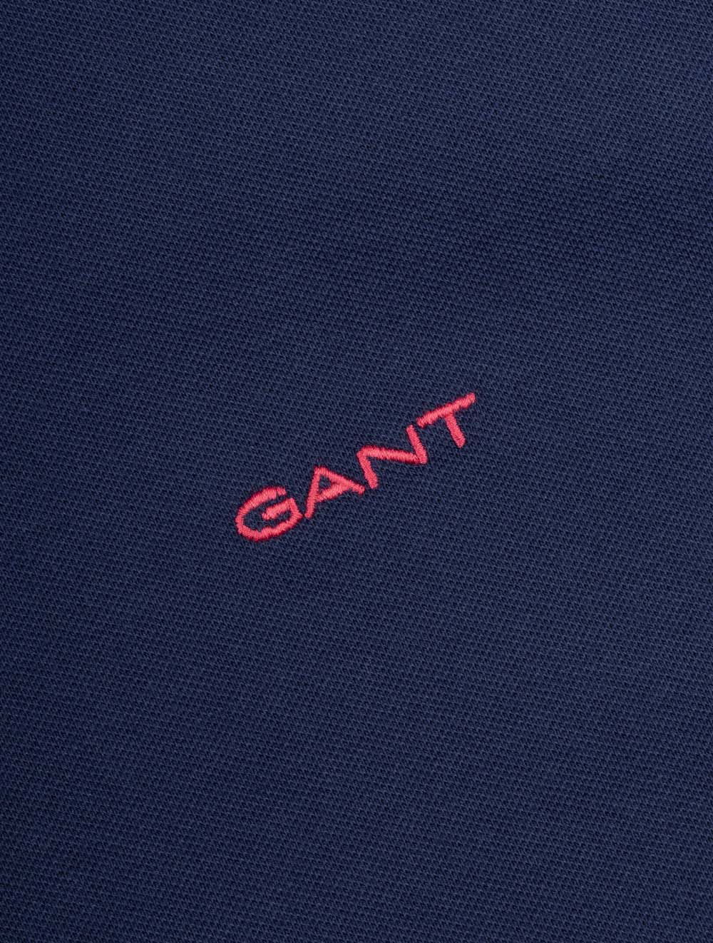 Regular Contrast Piqué Short Sleeve Polo Shirt Persian Blue