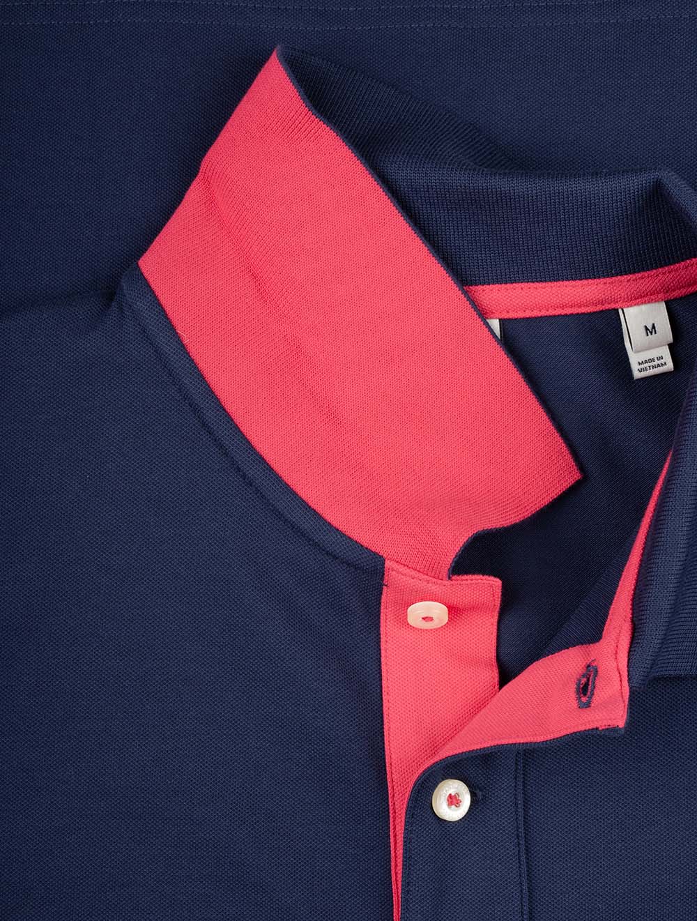 Regular Contrast Piqué Short Sleeve Polo Shirt Persian Blue