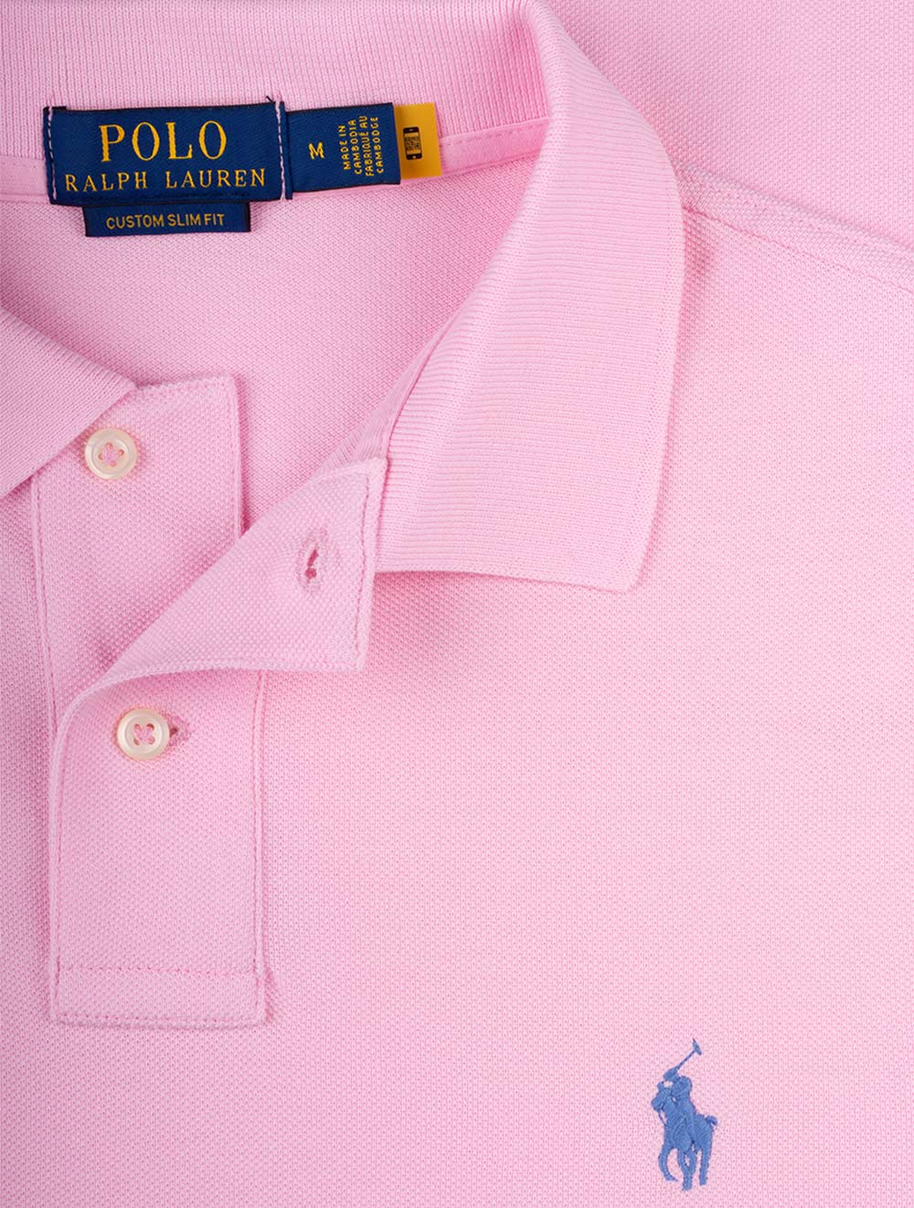 Basic Mesh Polo Shirt Carmel Pink